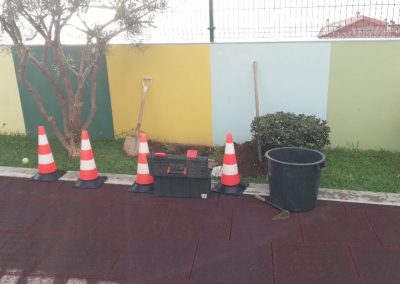 Deteção e Reparação de Fuga de Água em Jardim de um Infantário em Santa Cruz